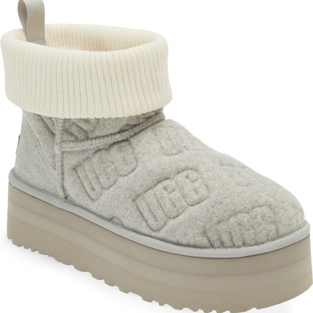 Classic Mini Platform Felted Boot